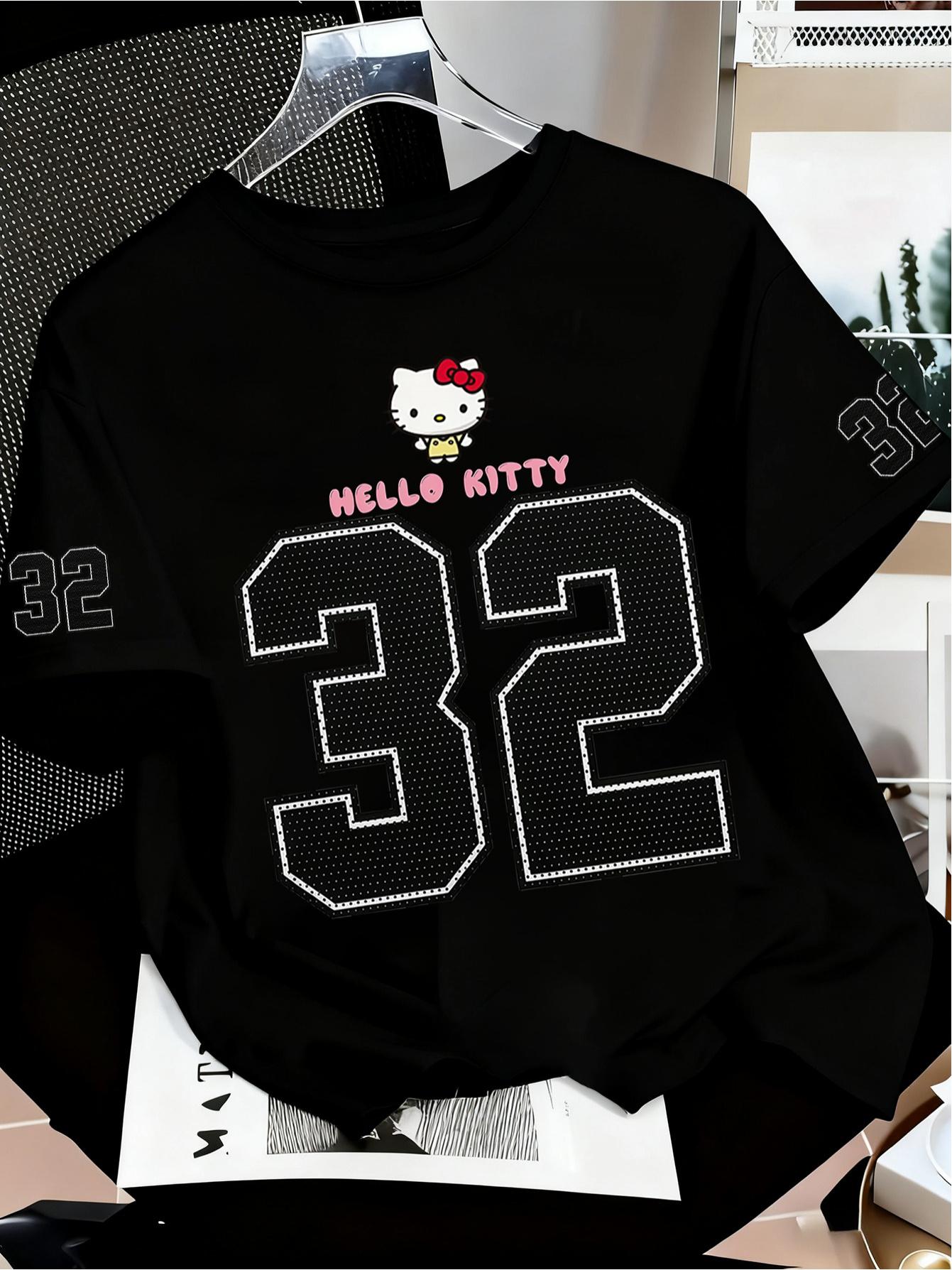 

Creative letter print, soft and comfortable summer outdoor top, women s style XXS