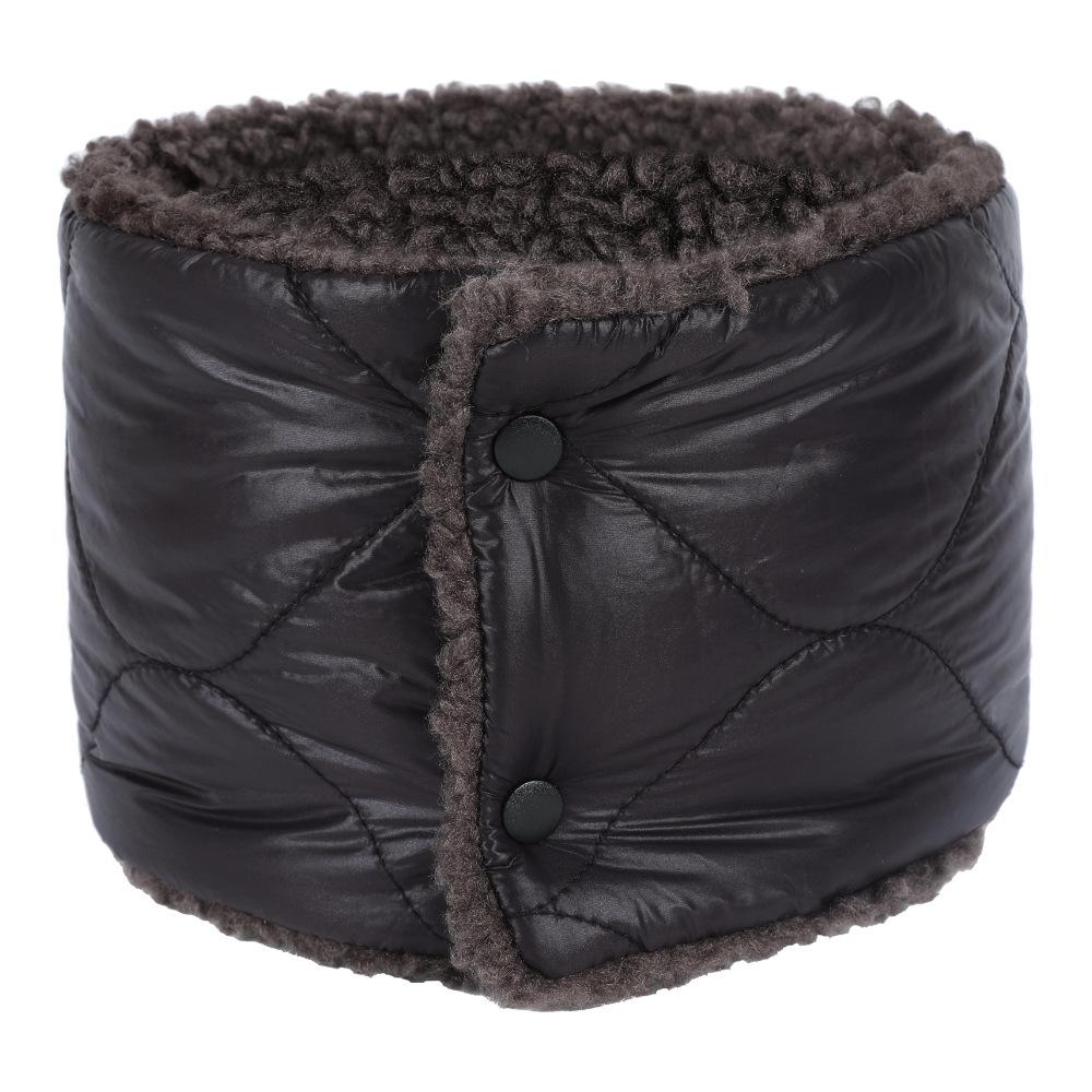 Winter Thickened Warm Down Women's Neck Protection Lamb Fleece Bib