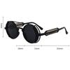 Punk Steampunk Sunglasses Retro Men'S Round Punk Eyewear Women Uv400 Sunglasses