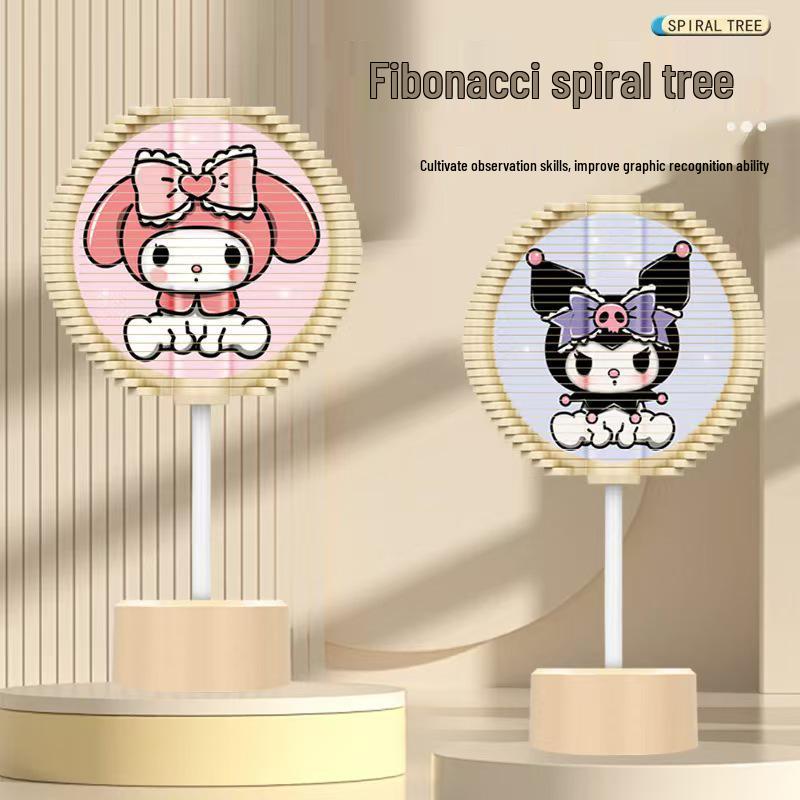 Sanrio Cartoon Creative Rotating Lollipop Ornaments - Children's Spiral Tree Toys