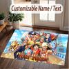 Custom Name Crystal Velvet Rug,One Piece Comfortable Anti Slip Floor Mat For Room Decoration