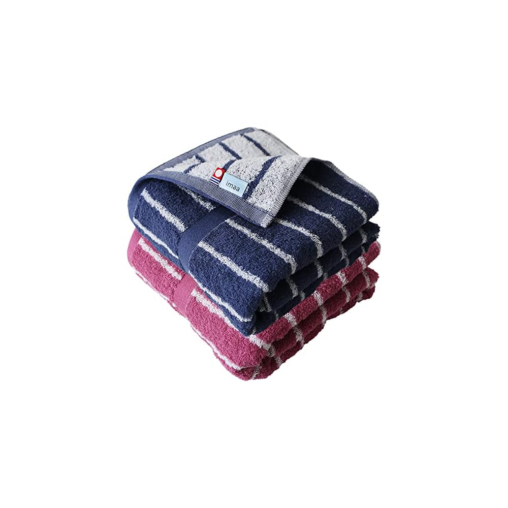 imaa Imabari Towel Certified Bath Towel - Fluffy, Thin, Absorbent, Quick-Drying, Made in Japan,