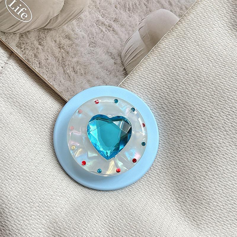 Magnetic Rhinestone Phone Holder with Retractable Airbag for Women