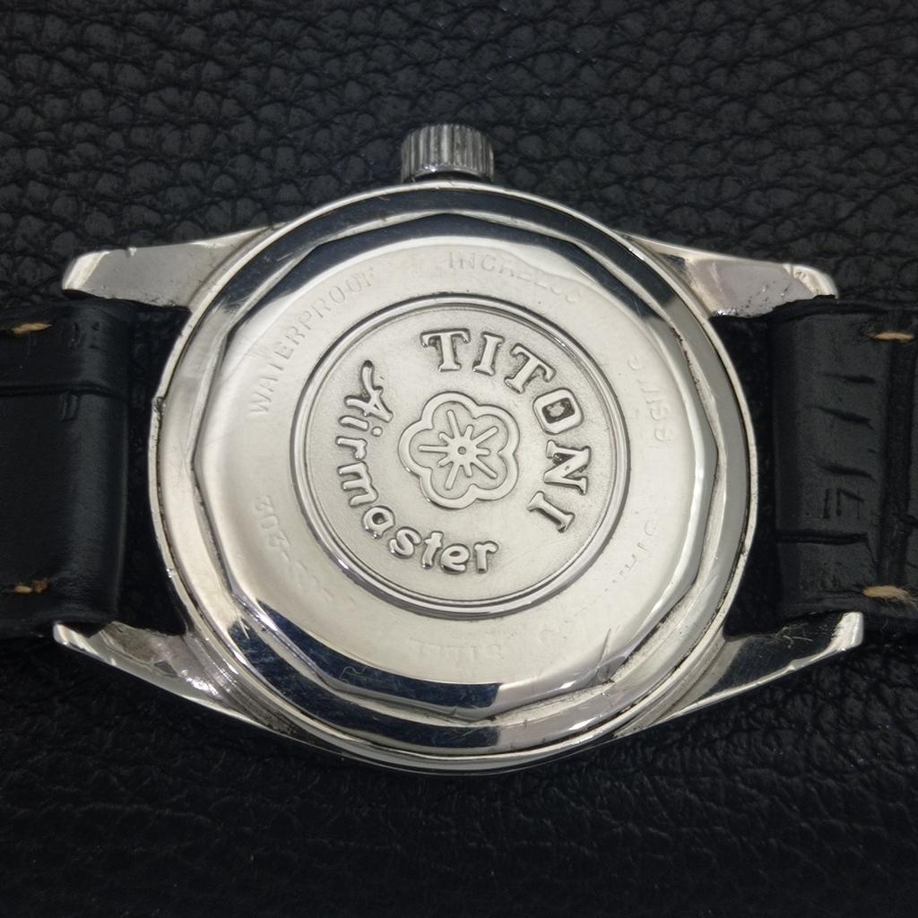 TITONI AIRMASTER TITOFLEX VINTAGE HAND-WINDING SWISS MENS WATCH a703249-1