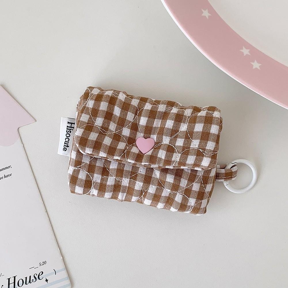 With Keyring Earphone Bag Lightweight Coin Purse Pouch Cute Mini Earphone Pouch for AirPods