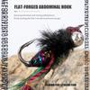5-Piece Fly Fishing - Worm Trout , Trout Jigs, Fast Sinking , Insect , Fly Fishing Exclusive 12#14#16#18#