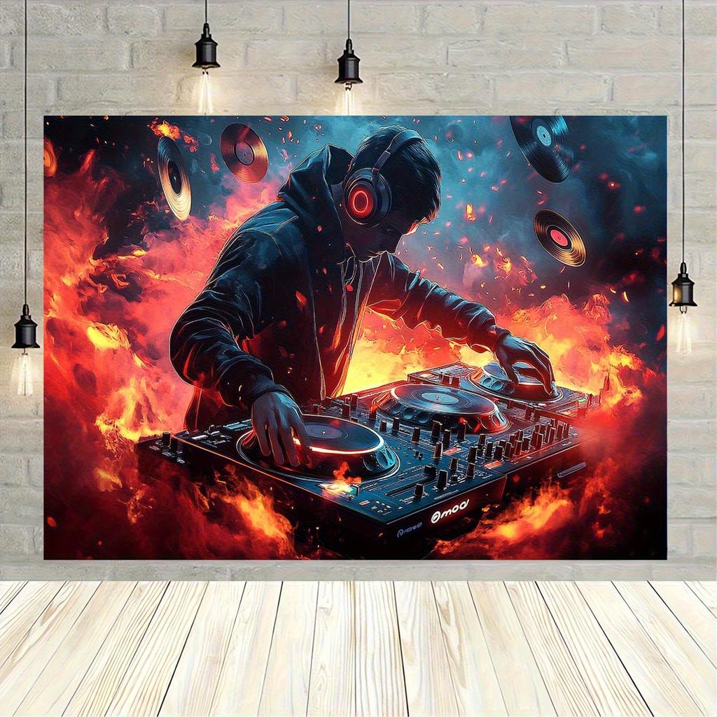 1pc vivid DJ performance banner - artisan no power supply required | Very suitable for living rooms and bedrooms.PMJ