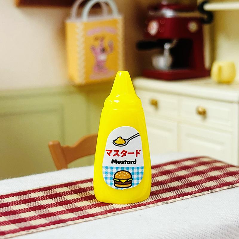 10Pcs Miniature Dollhouse Jam Mini Ketchup Pretend Play Food For Doll Decoration Accessories Toys