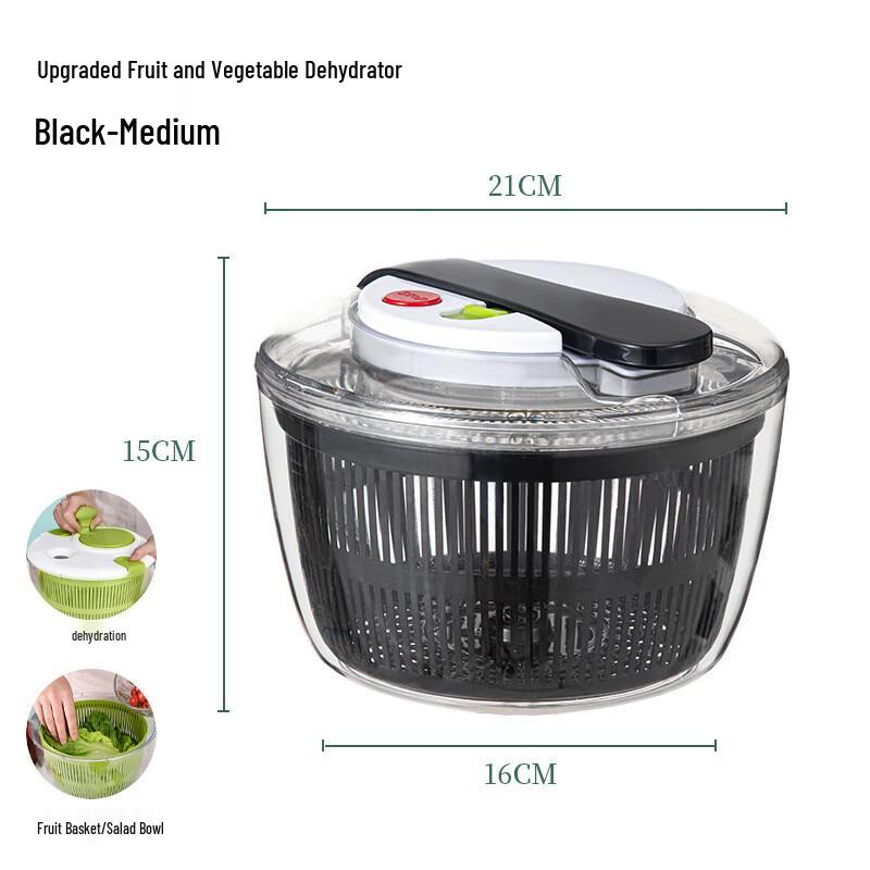 ZISIZ Press-Type Vegetable Salad Spinner