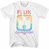 Back To the Future Rainbow Flux White Adult T-Shirt