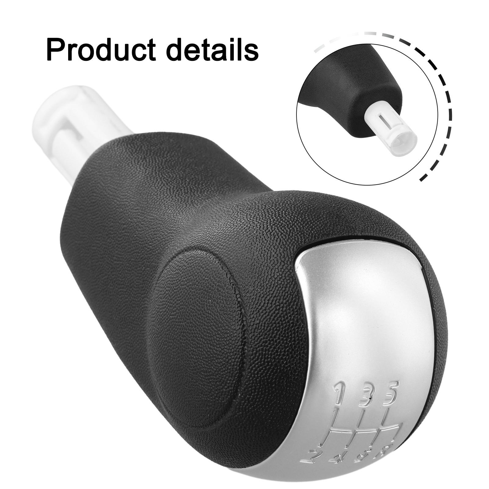 Daily Use Performance Manual Gear Lever Knob Easy Installation серебряный
