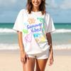 Y2K Summer Vibes TShirt Retro Graphic Tee Summer Vacation Unisexs Tshirt Loose and Breathable