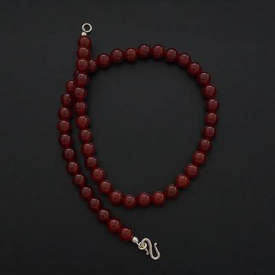 Collier Cornaline Rouge(8 mm)