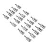20 Stück E-Gitarren Brückenreiter Silber Großartige Klangqualität Präzise Verarbeitung Gitarrenteil Ersatz