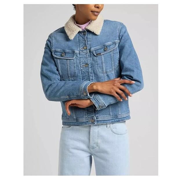 Куртка женская Lee SHERPA RIDER Синяя EU XS