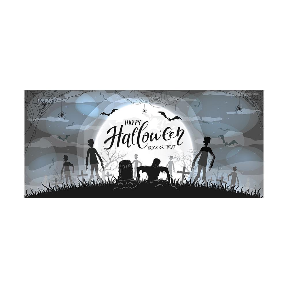 Skull Dance Day of the Dead Garage Door Backdrop - Party Atmosphere Hanging Cloth