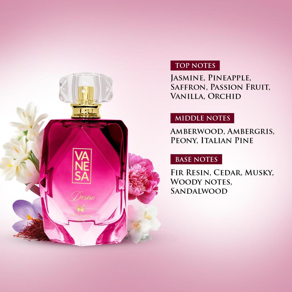 Desire Perfume For Women 100 ML | Long Lasting Eau Da Perfume