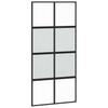 Vidaxl Sliding Door, Black, 102.5X205Cm, Tempered Glass Aluminum