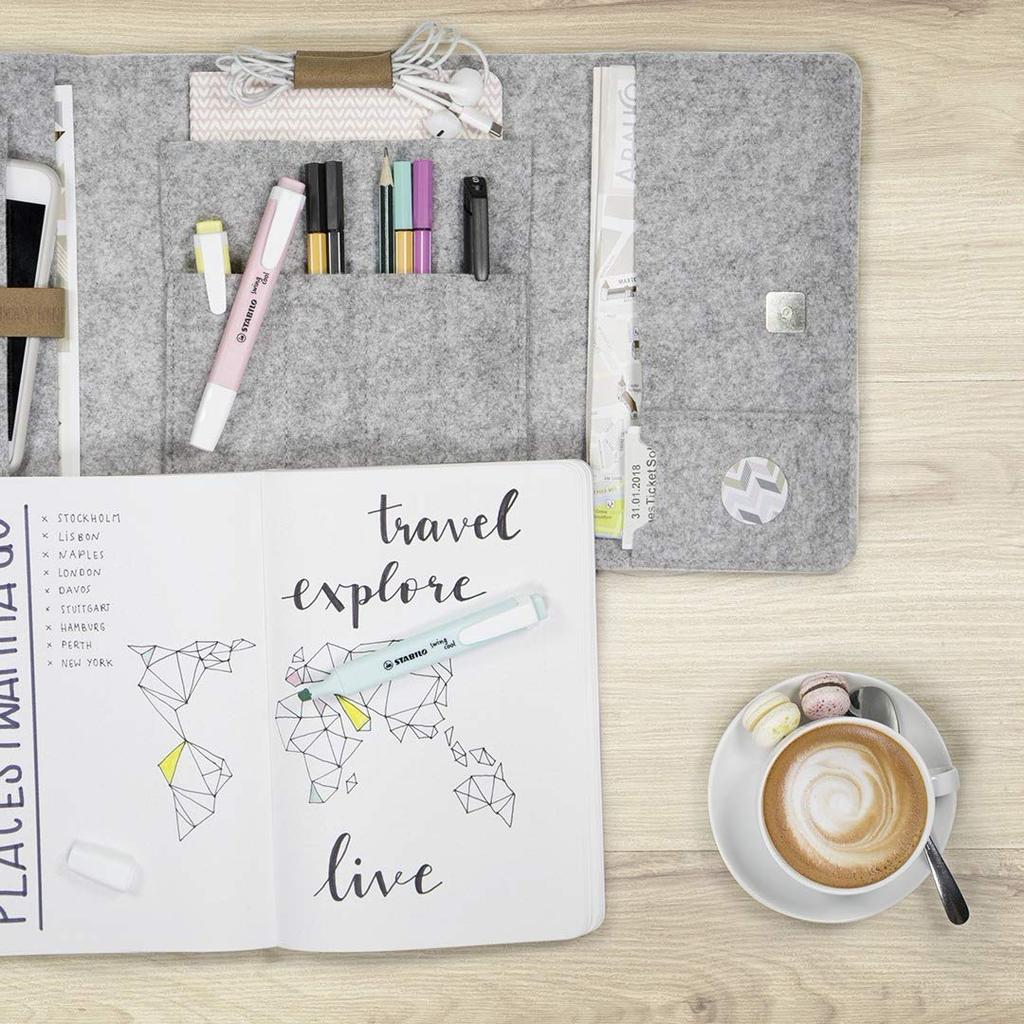 Stabilo Swing Cool Pastel Highlighter Pen, 6-Color Set, 275-6-08