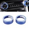 Aluminum Air Conditioner Knob Trim Air Conditioning Key Trim Air Conditioning Knob Covers Interior Decoration for Car