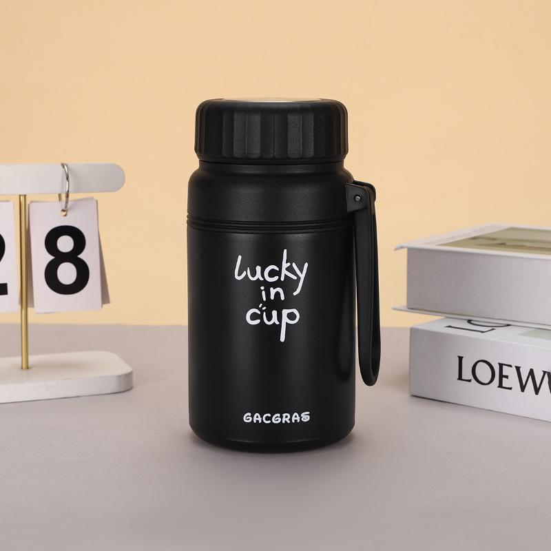 1000 ml Edelstahl-Vakuumflasche Große Thermosflasche Tragbarer Reise-Kaffeebecher Thermische Wasserflasche Geschenke
