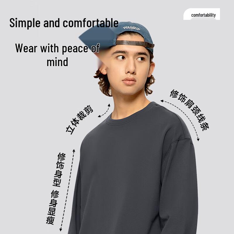 JEEP SPIRIT Herr Lös Passform Långärmad T-shirt