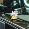 Decorative Accessories for Car Interior Cute Mini Flower Pot Figurine, Resin Cartoon Planter Ornament Kawaii Plant Figurine Shelf Dashboard