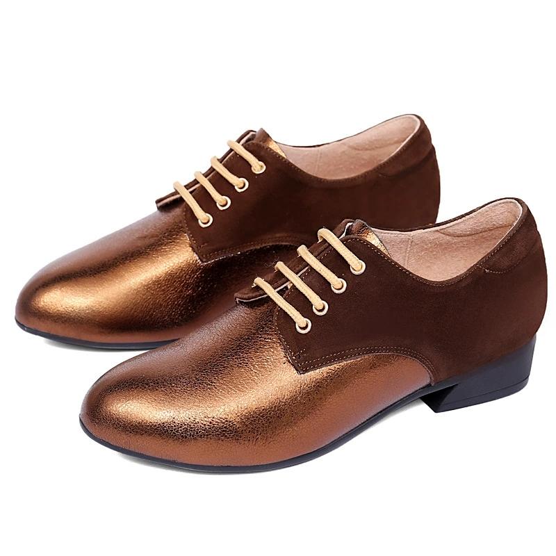

Women Shoes Friendship Modern Dance Shoes Square Dancing Leather Top Comfortable Outdoor Shoe For women Ballroom 34