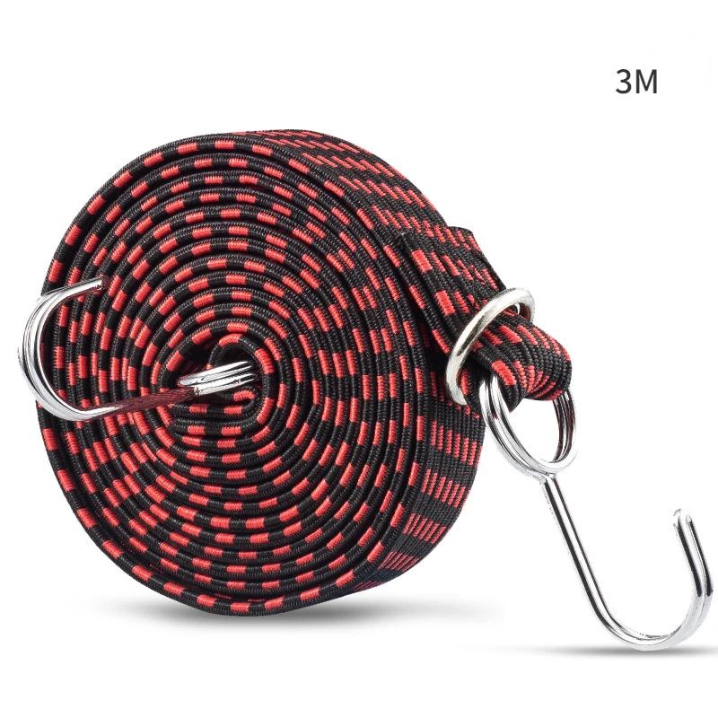 Elastic Rubber Luggage Rope Electric Car Strap Motorcycle Elastic Rope Pulling Cargo Strap Riding Accessories Luggage Strap