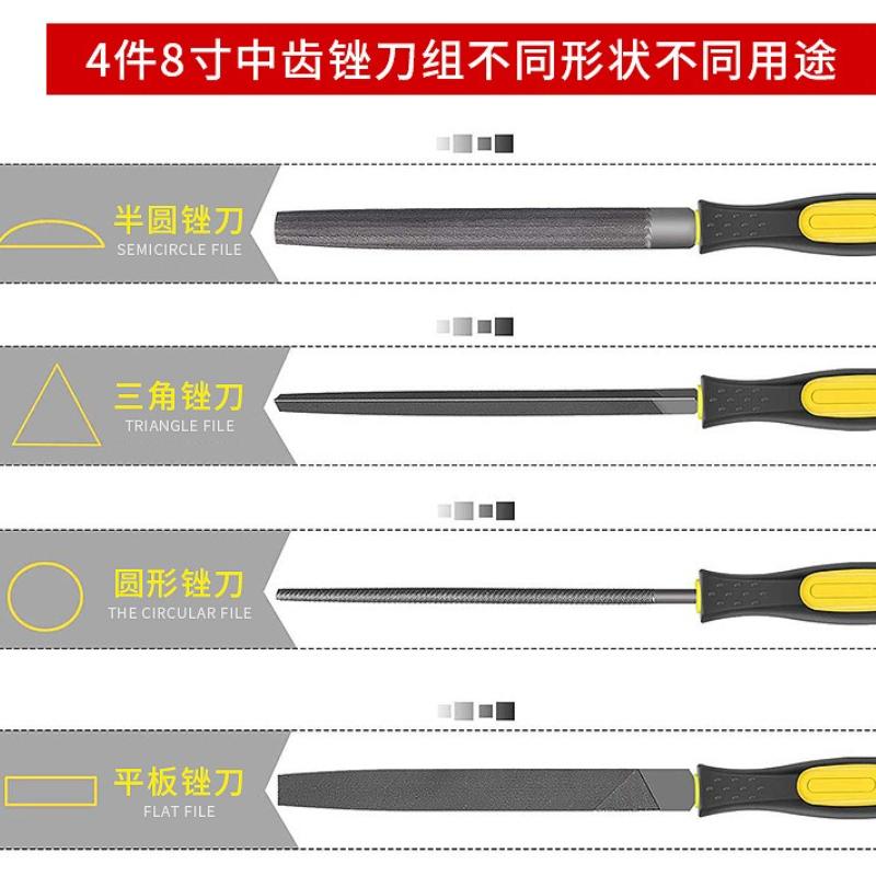 For Precision Metal File Work Wood Files 17pcs Metal Hand File Set Files with Brush Steel Files