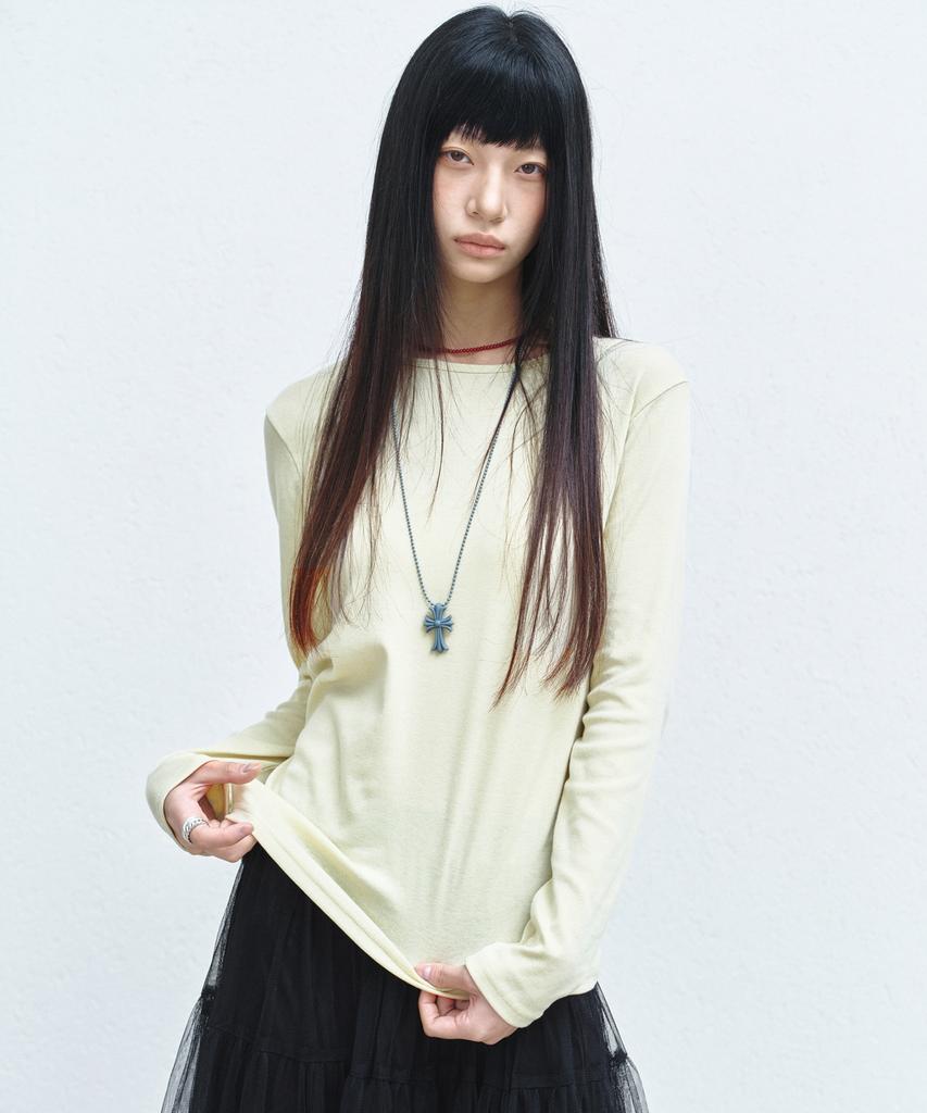 Nigaennikol [Essential] Essential Round Top_Lime