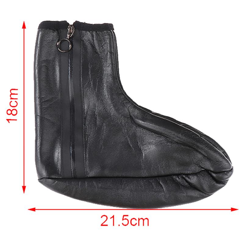 1 Paio di Calzini Caldi Unisex Invernali Caldi in Pelle con Velluto Plus Ispessiti Termici con Zip per Interni Morbidi Antiscivolo Calzini in Pelle