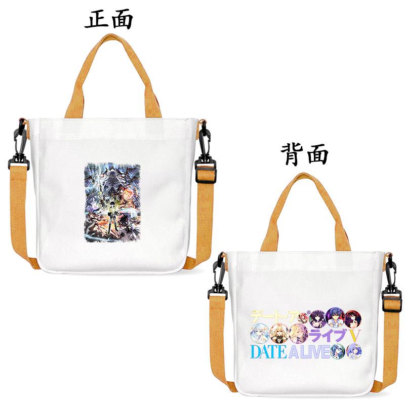 Dating Battle Anime Japanese Two-Dimensional Element Small Bento Travel Oblique Span Bag Handbag Canvas Bag