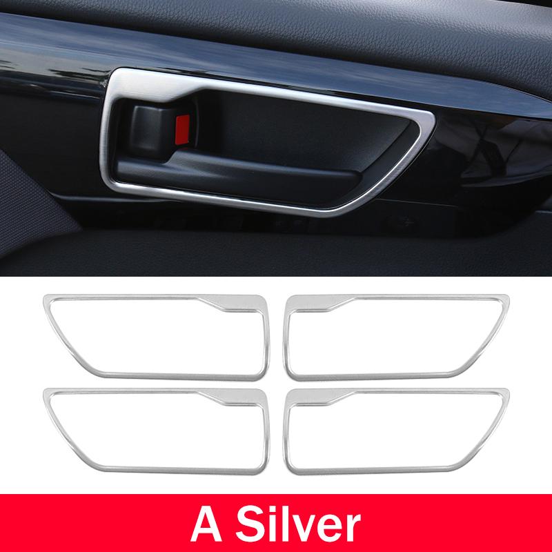 For Toyota Highlander XU70     2024 Hybrid Stainless Car Inner Door Handle Frame Door Bowl Cover Trim Stickers