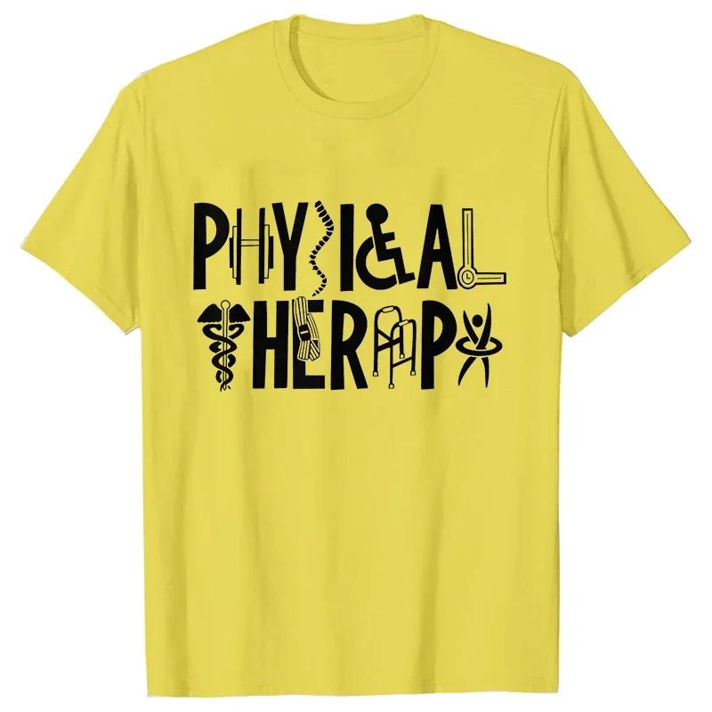 Physical Therapist Print T-shirts Tops for Women Lady Summer Female T-shirts Physical Therapy Clothes