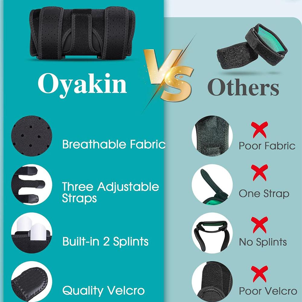 Elbow Brace for Cubital Tunnel,Adjustable Elbow Splint for Sleeping, Tendonitis, Tennis Elbow, Comfortable Stabilizer Support for Women and Men