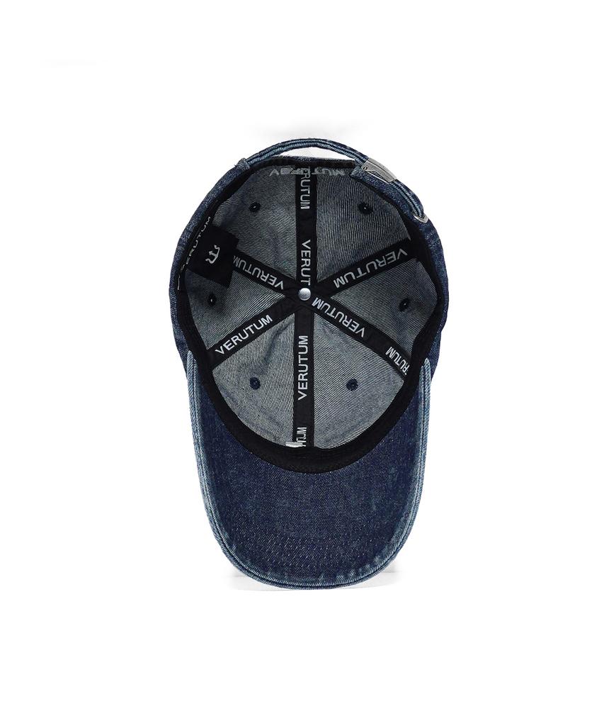 VERUTUM J Initial Denim Ball Cap Medium Denim
