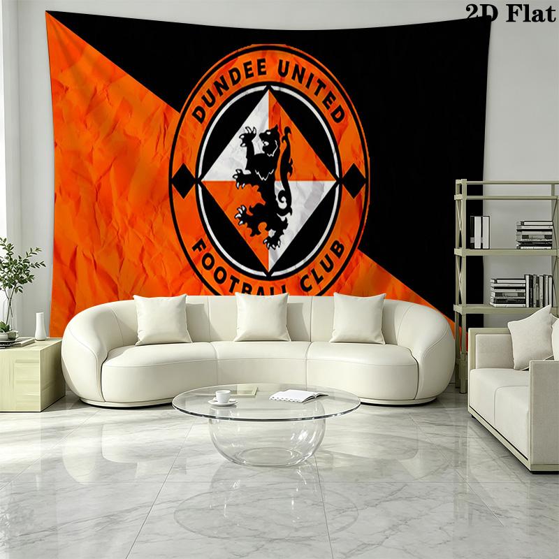 Dundee United FC Wall Tapestry Aesthetic Wall Hanging Printed Fabric Blanket Decorative Tapestries for Bedroom Living Room Home Decor