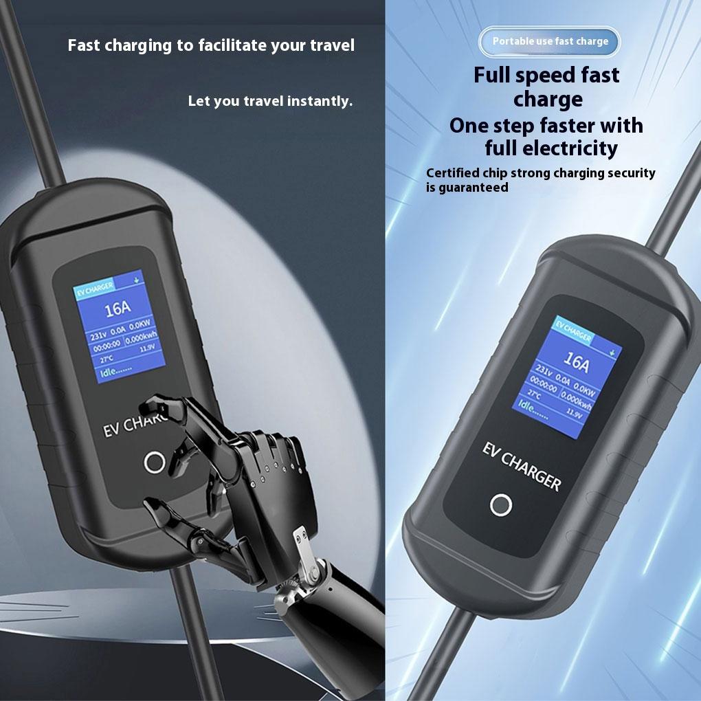 Portable Type 2 EV Charger 16A 3.5KW With APP WIFI Control And Handbag EV Charger Type2 Portable EV EV Charger
