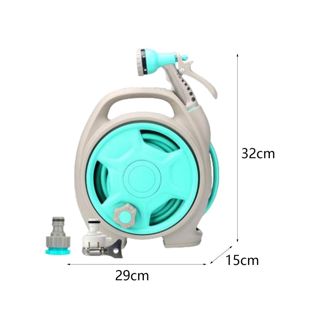 Water Pipe Cart Space Saving Garden Hose Storage for Gardening Watering Tool Blue