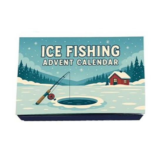 Ice Fishing Advent Calendar 2025 24 Days Ice Fishing Lures Christmas Countdown Calendar Set