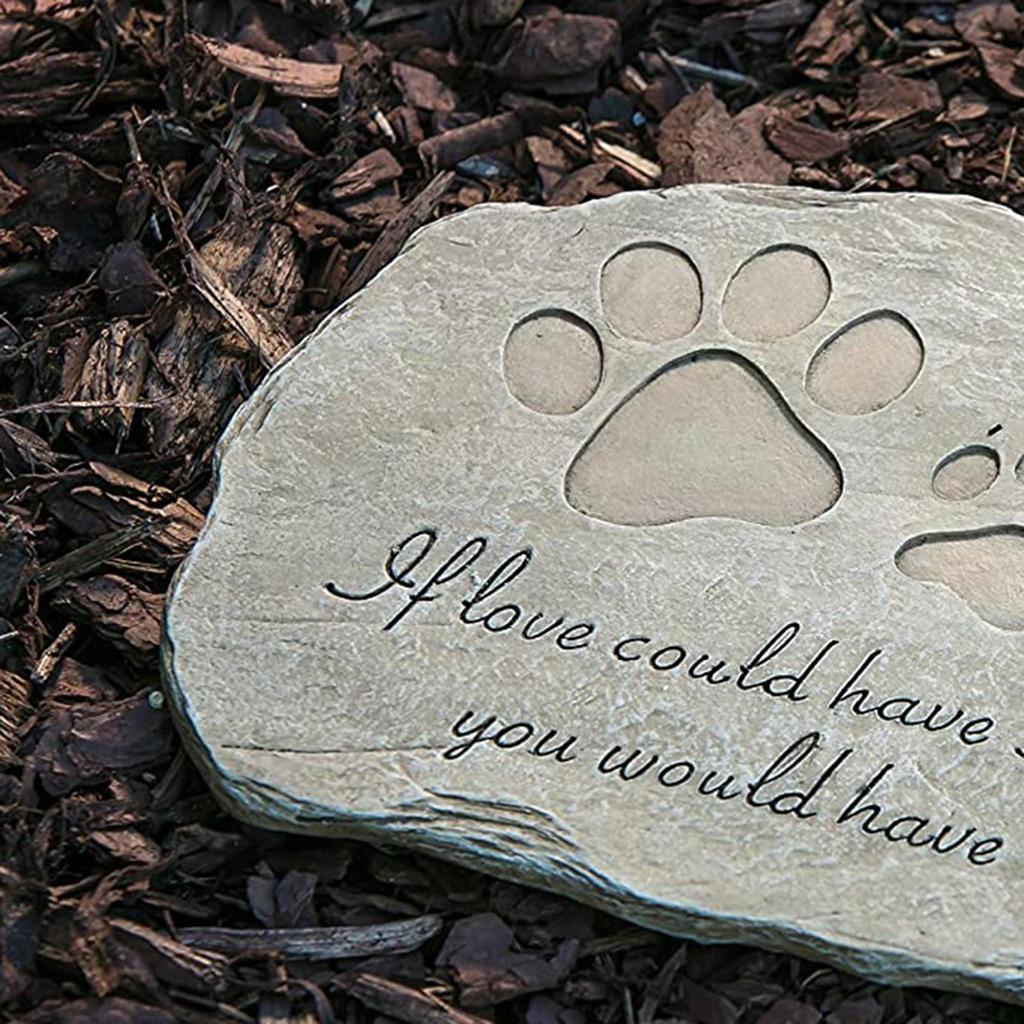 Dog Memorial , indoor and outdoor or Cat for Garden Backyard Marker Grave Tomb. Hand-Printed