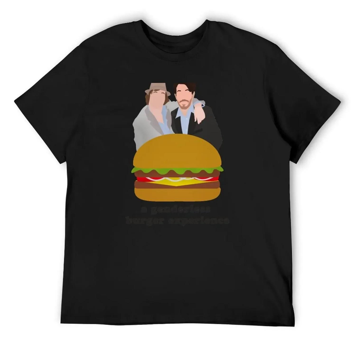 a genderless burger experience - Nirvanna the band the show T-Shirt Anime t-shirt fashion shirts fitted t shirts for men S
