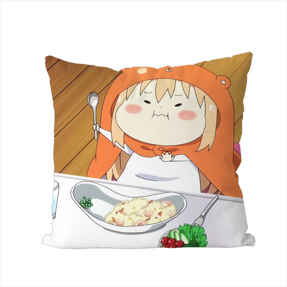 

Umaru Doma Pillow Case For Car Sofa Decorative Home Doublesided Print Plush Square Throw Pillow Cushion Cover 30x30cm