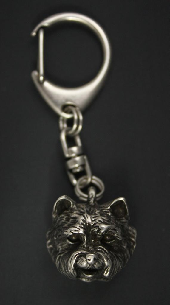 West Highland White Terrier, Westie, Westy I - Postříbřená klíčenka s pejskem, ozdoba na kabelku, přívěsek na batoh značky Art-Dog