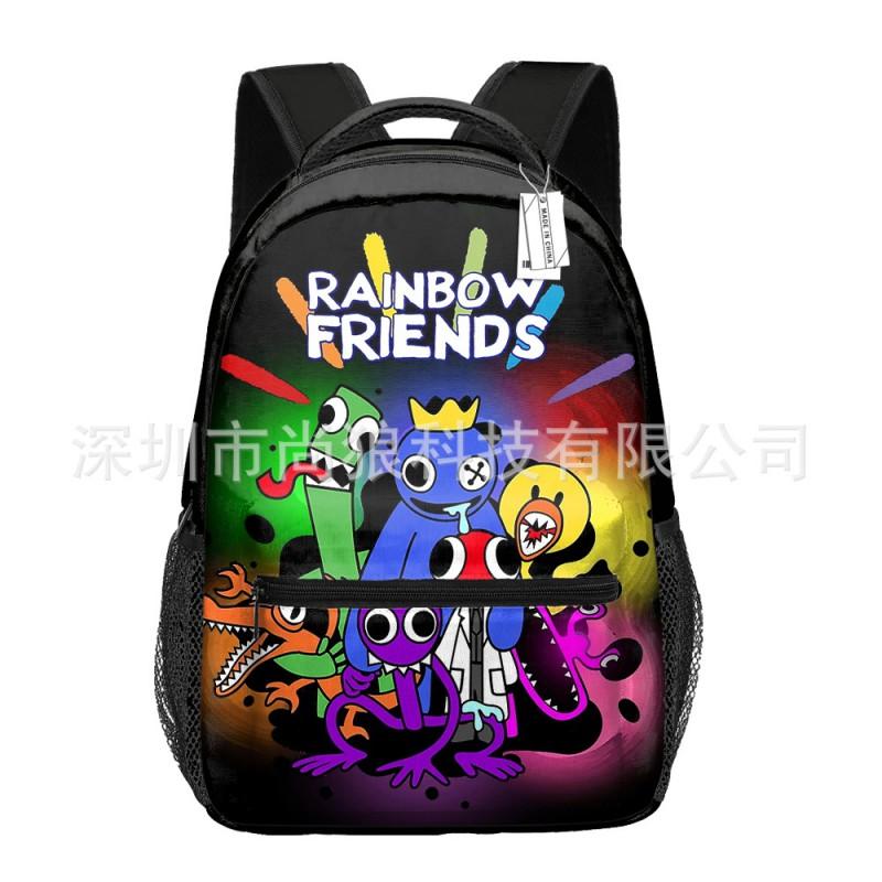 Smiling Critters Printed Backpack Teens - Oxford Fabric Breathable Padded Straps Unisex School Bag