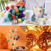 10Pcs Pet Bird Rattan Ball Toy Parrot Chew Toys for Budgies Hamsters Bunny DIY Craft Decoration Ball Random Color