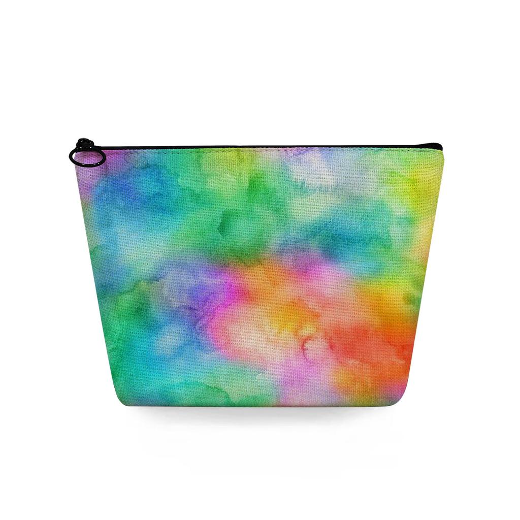 Women Color Texture Print Cosmetic Bag Toiletries Organize Travel Storage Case 6776