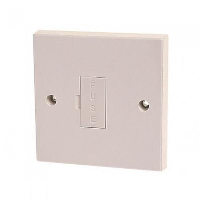 Base de enchufe con fusible sin piloto 13a
