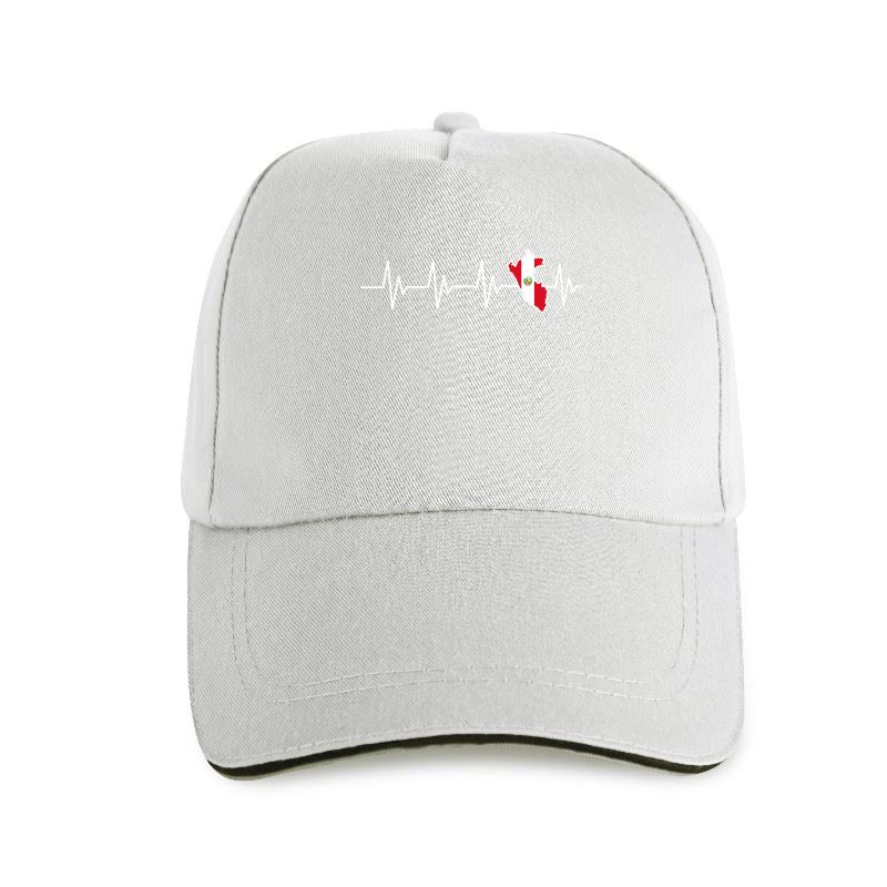 Nouvelle casquette unisexe en coton avec motif carte du rythme cardiaque du Pérou, style hip-hop, streetwear Harajuku, été